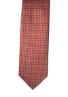 Gucci Men's Geometric Red Orange Necktie Luxury Tie 349407