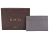 Gucci Men's GG Guccissima Leather Card Holder Wallet Gray 476010