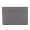 Gucci Men's GG Guccissima Leather Card Holder Wallet Gray 476010