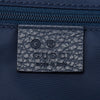 Gucci Men's Medium Nylon Guccissima Zip Around Leather Toiletry Tide Blue Bag 510338