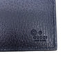 Gucci Men's Navy Blue Pebbled Leather Trifold Wallet Gucci Embossed 333042