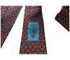 Gucci Men's Red and Blue Twill Patterned Necktie 408867