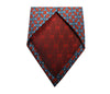 Gucci Men's Red and Blue Twill Patterned Necktie 408867