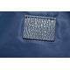 Gucci Men's Small Navy Tide Blue Pouch GG Logo Print Zip Around Guccissima Nylon Bag 510341