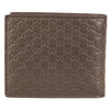 Gucci Mens Acero Brown GG Microguccissima Embossed Leather Bifold Wallet 260987