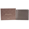 Gucci Mens Acero Brown GG Microguccissima Embossed Leather Bifold Wallet 260987