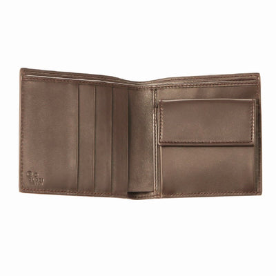 Gucci Mens Brown Microguccissima GG Embossed Leather Bifold Wallet 150413