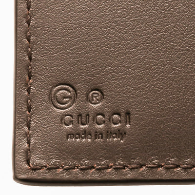 Gucci Mens Brown Microguccissima GG Embossed Leather Bifold Wallet 150413