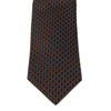 Gucci Mens Interlocking Gg Woven 100% Silk Tie, Brown 349391