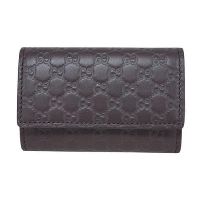 Gucci Mens Key Case Microguccissima Soft Leather T. Moro Brown 150402