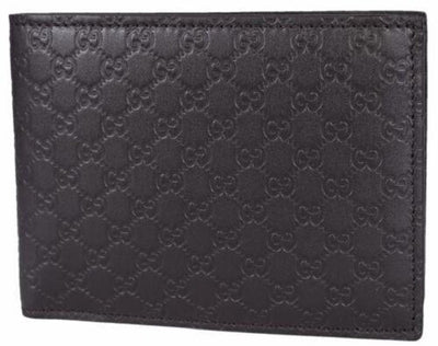 Gucci Mens Microguccissima T. Moro Brown Leather Bifold Wallet 278596