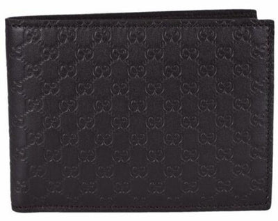 Gucci Mens Microguccissima T. Moro Brown Leather Bifold Wallet 278596