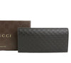 Gucci Mens Microguccissima Brown Leather ID Window Long Wallet 449245