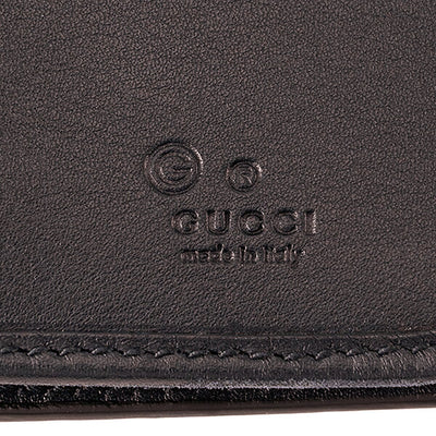 Gucci Mens Microguccissima GG Logo Dark Brown Leather Long Wallet 544479