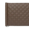 Gucci Mens Womens Microguccissima GG Acero Brown Soft Leather Money Clip Card Case 544478