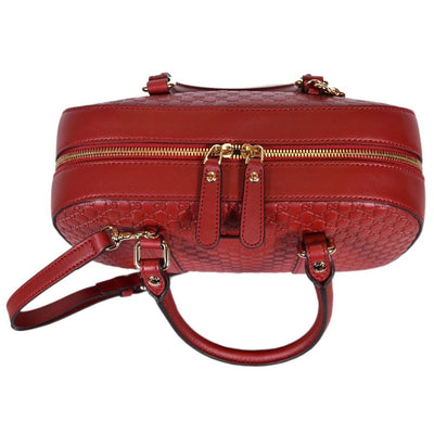 Gucci Micro Guccissima Soft Dollar Calf Margaux Red Bag Crossbody 510286