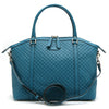 Gucci Microguccissima Deep Cobalt Blue Leather Dome Bag Handbag 449657