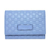 Gucci MicroGuccissima Soft Margaux Mineral Blue Card Case 544030