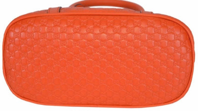 Gucci Microguccissima Soft Margaux Orange Leather Dome Bag 449654