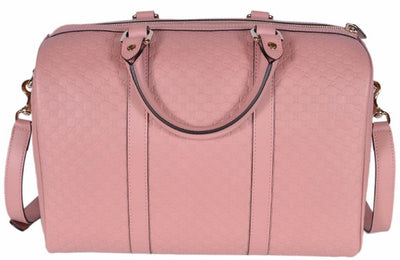 Gucci Microguccissima Soft Pink Leather Dome Boston Bag 449646