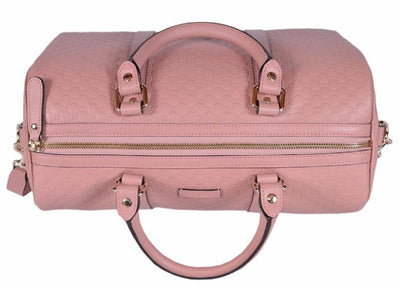 Gucci Microguccissima Soft Pink Leather Dome Boston Bag 449646