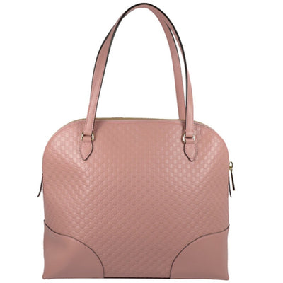 Gucci Microguccissma Light Pink Solf Calf Leather Medium Dome Handbag Tote 449243