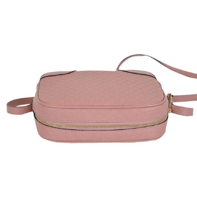 Gucci Mini Bree Microguccissima Soft Calf Margaux Soft Pink Crossbody 449413