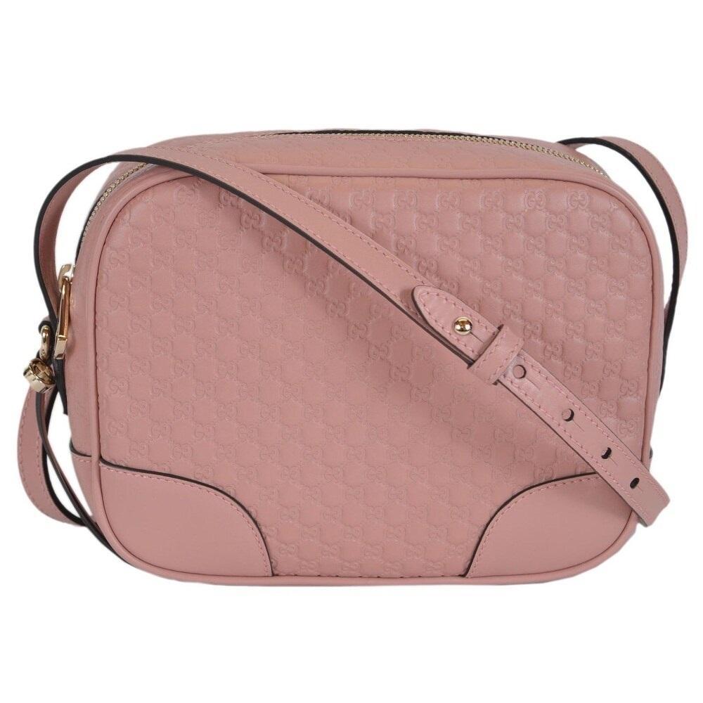 Gucci Mini Bree Microguccissima Soft Calf Margaux Soft Pink Crossbody 449413