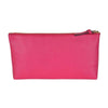 Gucci Pink Grained Calf Italian Leather Trademark-Embossed Swing Clutch 368881