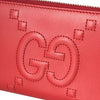 Gucci Red Apollo Dadini Embossed GG Leather Wallet 453393