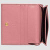 Gucci Signature GG Continental Flap Card Case Wallet Leather Pink Calf 410120