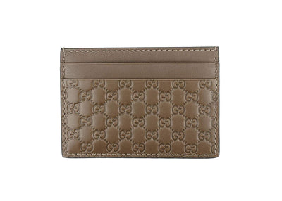 Gucci Unisex Acero Brown Micro-Guccissima GG Small Card Case 262837