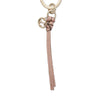 Gucci Women's Beige Leather Charm Key Ring Holder 324403