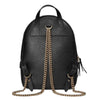 Gucci Women's Black GG Soho Logo Leather Backpack Chain Straps 536192