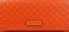 Gucci Women's Bright Orange Microguccissima Continental Flap Wallet 449396