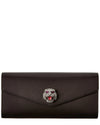 Gucci Women's Broadway Envelope Black Satin Clutch 531874