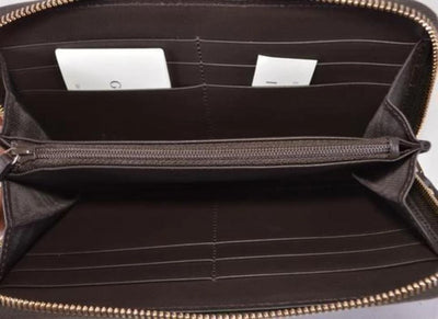 Gucci Women's Brown T. Moro Microguccissima GG Leather Zipper Wallet 449391