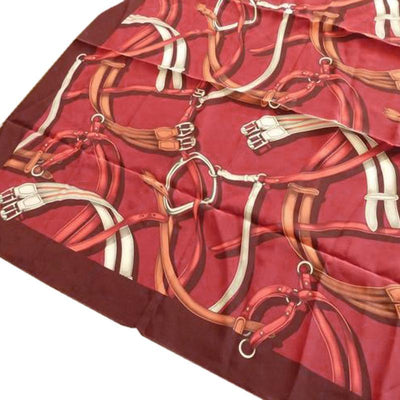 Gucci Women's Classic Burgundy Crespo Bandanna Luxury Scarf 391023