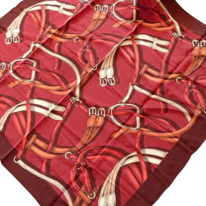 Gucci Women's Classic Burgundy Crespo Bandanna Luxury Scarf 391023