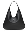 Gucci Women's Jackie Soft Black Grained Leather Grand Prix Hobo Handbag 362968