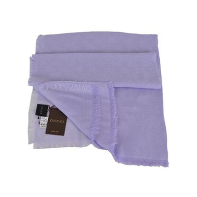 Gucci Women's Lavender Purple Modal Cotton GG Guccissima Scarf 307245