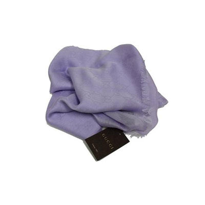 Gucci Women's Lavender Purple Modal Cotton GG Guccissima Scarf 307245