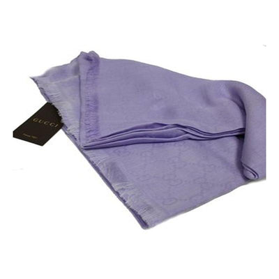 Gucci Women's Lavender Purple Modal Cotton GG Guccissima Scarf 307245