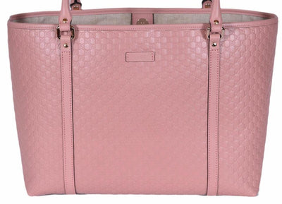 Gucci Women's Pink GG Microguccissima Leather Joy Shopping Tote 449648