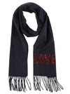 Gucci Women's Love Blue Cashmere Scarf 481318