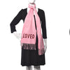 Gucci Women's Love Pink Cashmere Scarf 481318