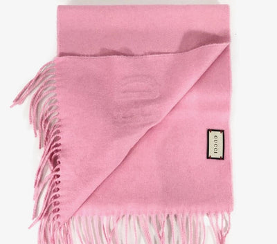 Gucci Women's Love Pink Cashmere Scarf 481318