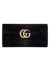 Gucci Women's Marmont Black Suede Clutch 455600