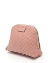 Gucci Women's Microguccissima Leather Soft Pink Zipper Cosmetic Bag 449893