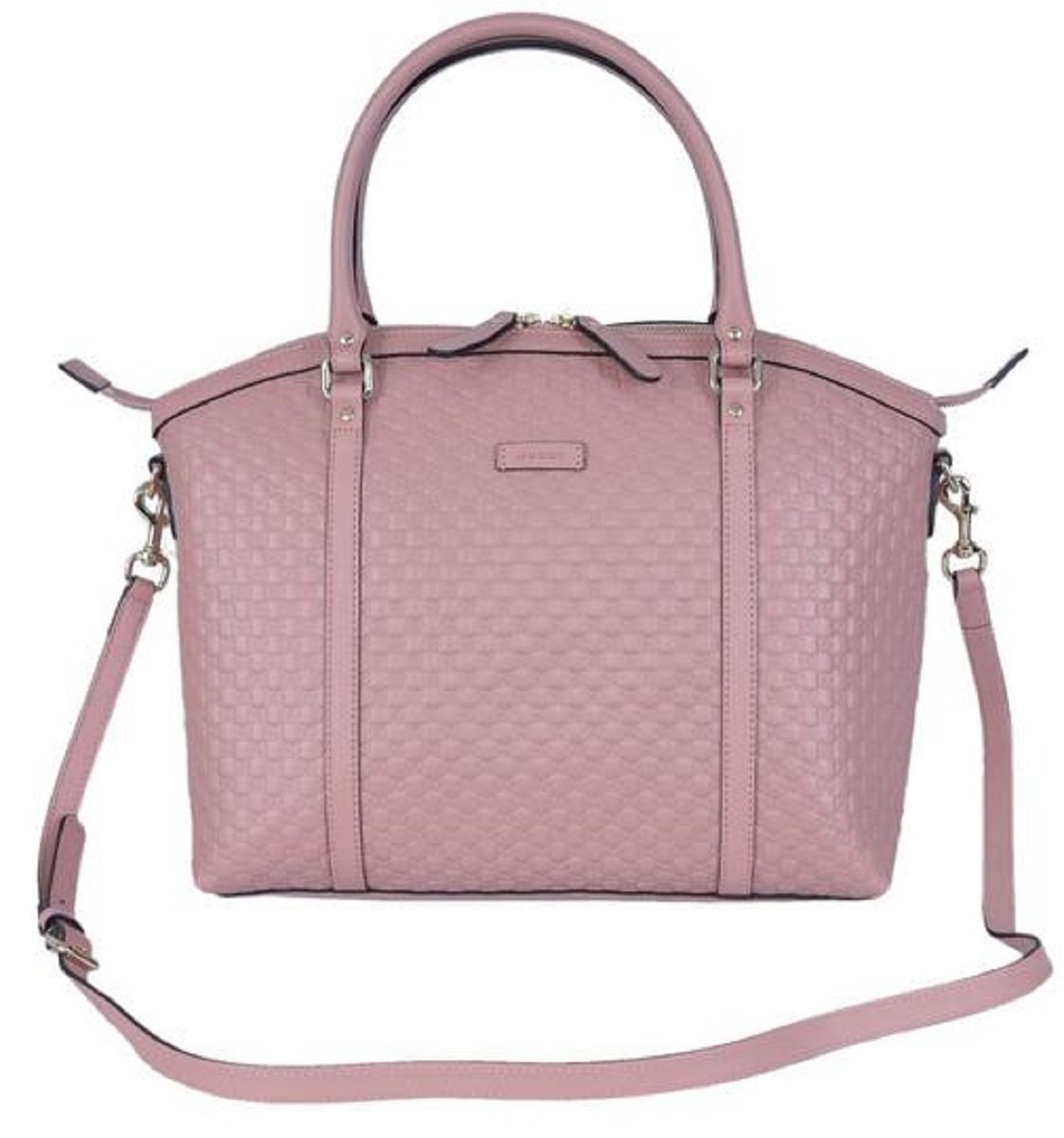 Gucci Women's Microguccissima Light Pink Soft Calf Leather Dome Bag Handbag 449657